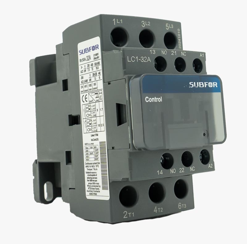 LC1-32A-2 کنتاکتور ساب فور 32 آمپر SUBFOR - Image 1